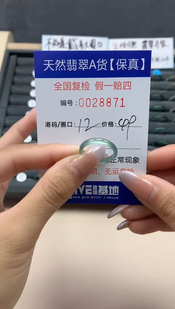 【闪购商品】翡翠戒指未镶嵌天然28871