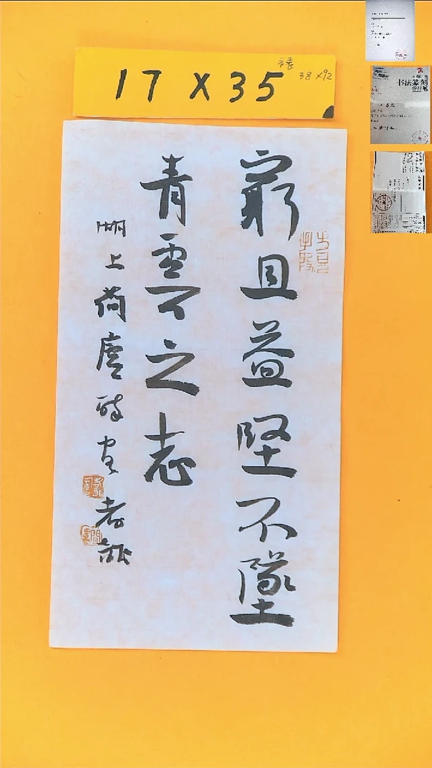 书法江孝龙书法福利青云之志17*35