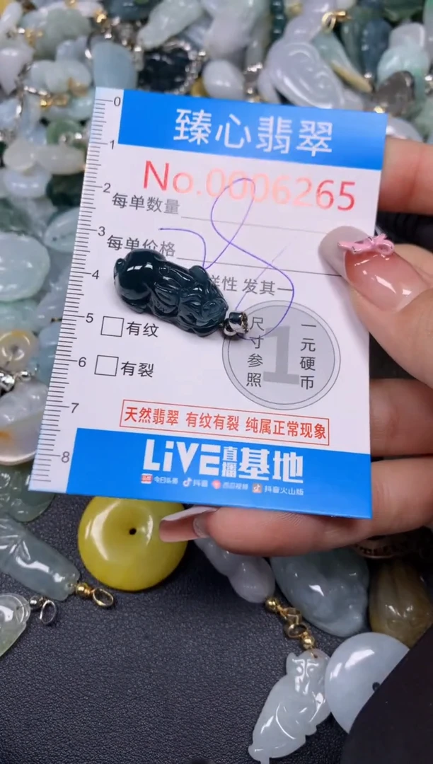【闪购商品】翡翠颈饰未镶嵌含绳0006265