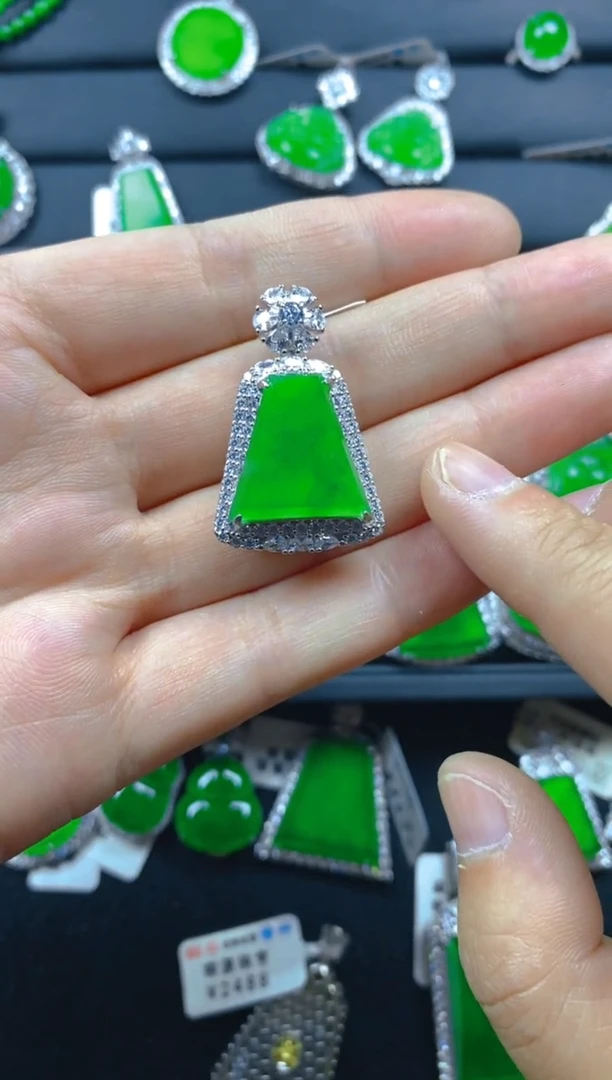 翡翠银S925镶嵌颈饰1111111