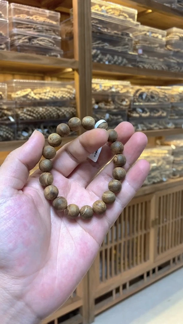 手串沉香文莱圆珠单圈1.1留疤多样性发其一