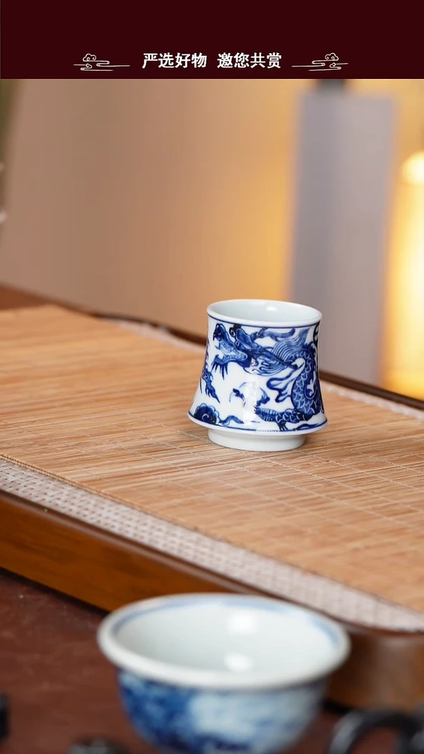 手工手绘青花主人杯（全品，挑好的）