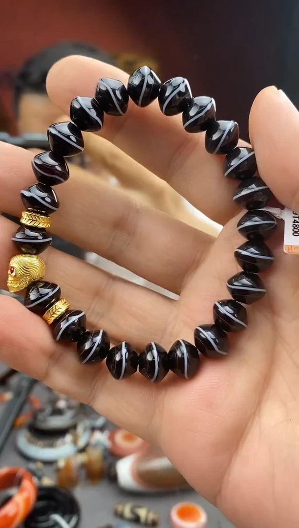 玛瑙/玉髓颈饰未镶嵌-1118 -30 颜色状态多样性发