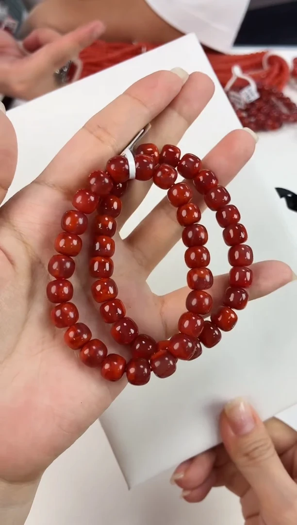 未镶嵌瓦西老型手串9+南红玛瑙（多样式发其一）
