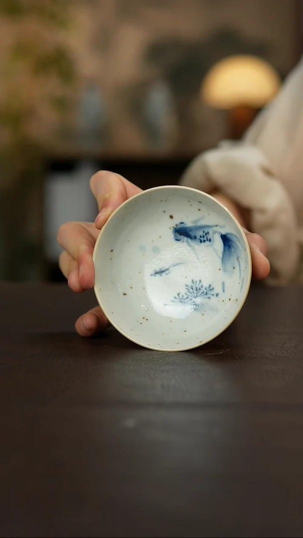 杯景德镇陶瓷杯碗柴烧多人