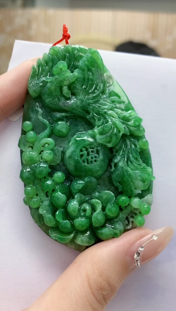 定制翡翠未镶嵌4812jw-毛货挂件67