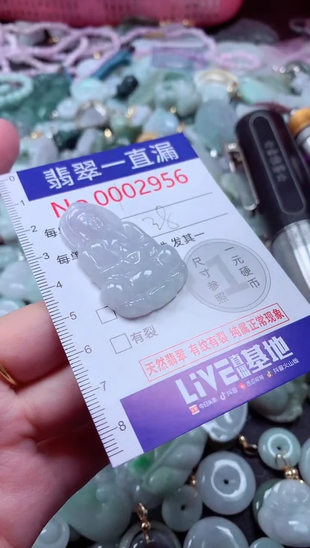 翡翠未镶嵌吊坠(不含链)2956