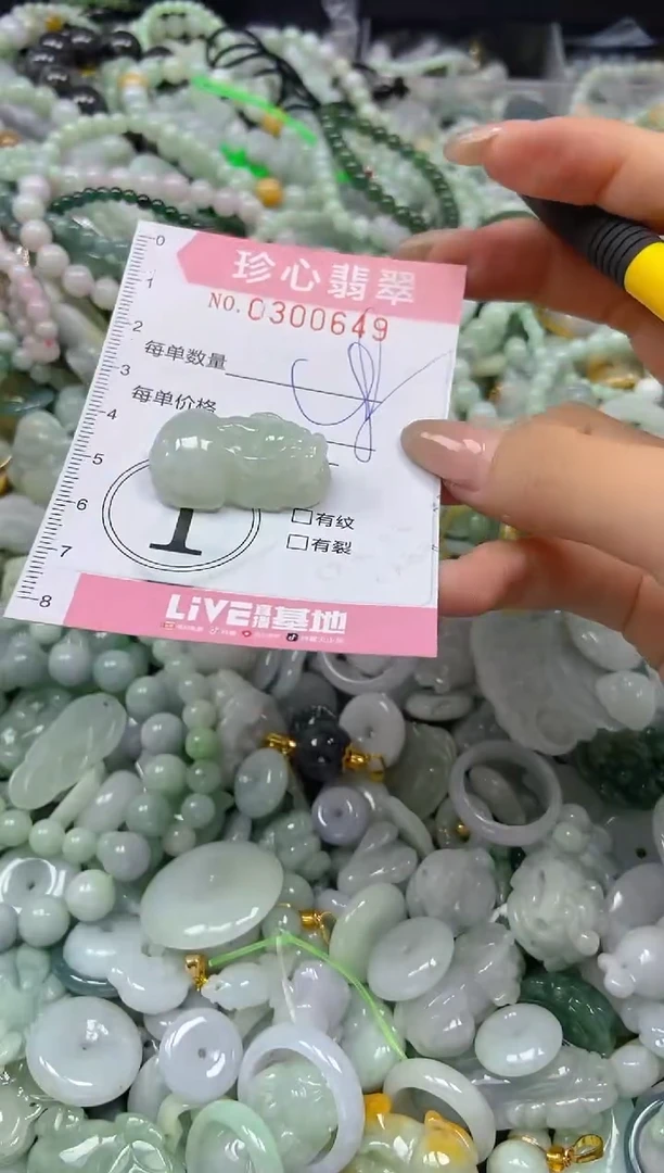 翡翠未镶嵌颈饰闪购0300649