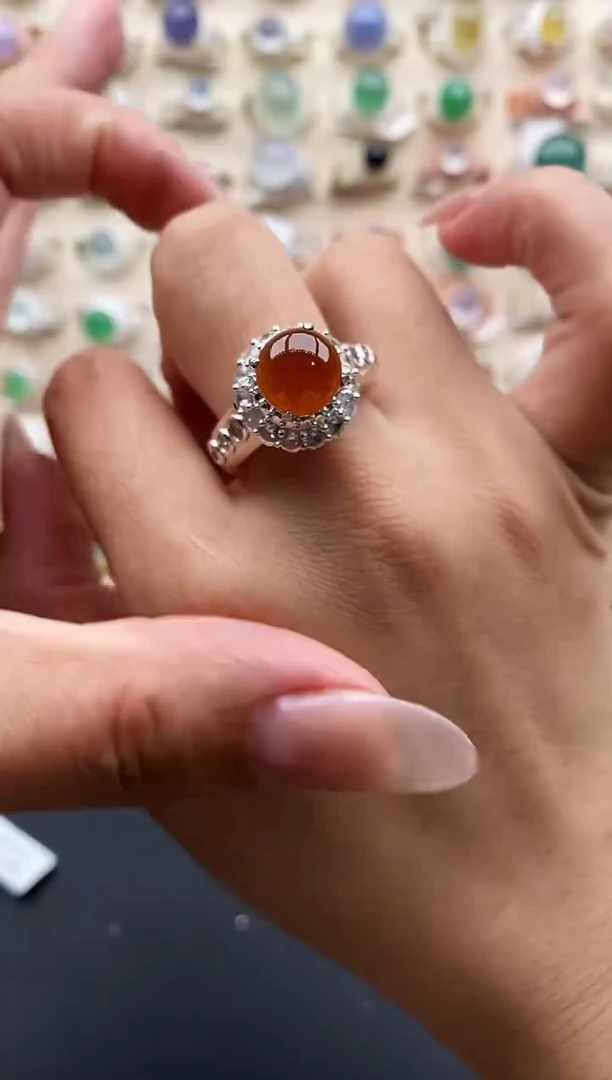 未镶嵌戒指翡翠Y**A缅甸天然A货翡翠22   4-4