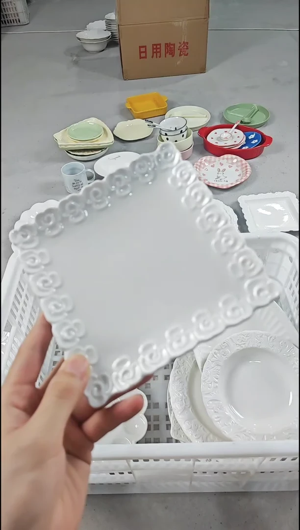 盘微瑕陶瓷餐具清仓，完美主义想好再下单