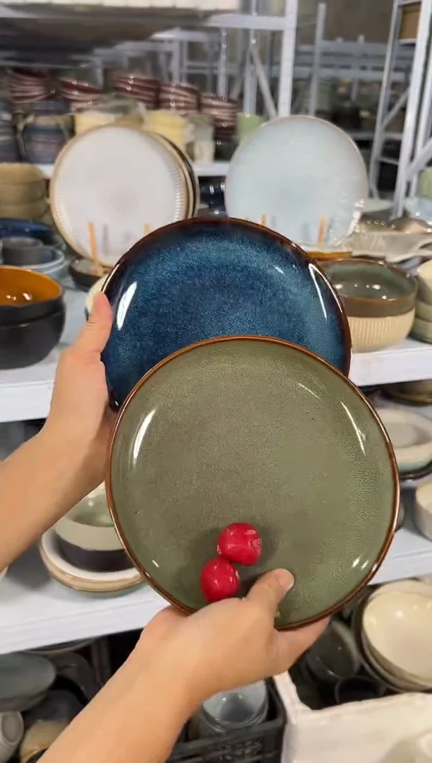 陶瓷外贸尾货瑕疵满20包邮X2小盘