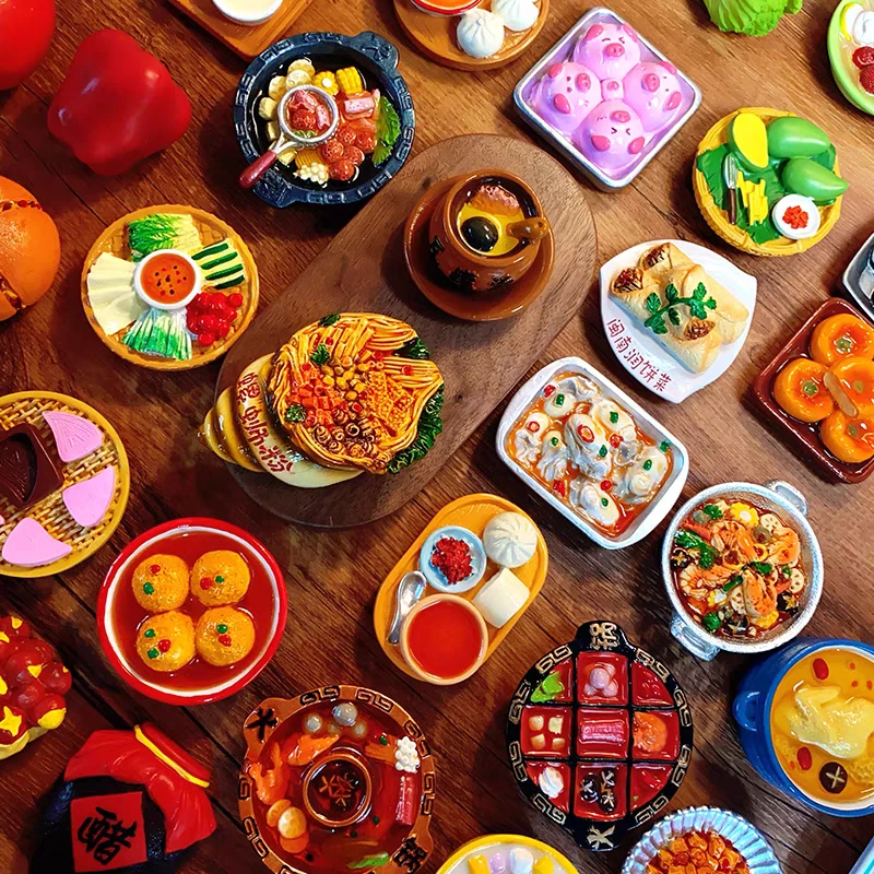 【回家拆】高货-树脂diy对对碰创意食玩自带磁吸3D立体冰箱贴