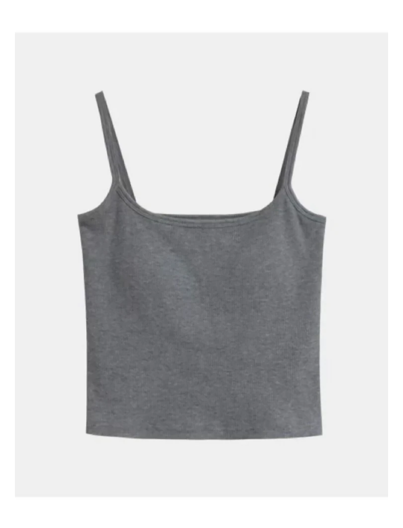 带胸垫修身型百搭吊带四季款显瘦美背心设计感纯色时尚打底