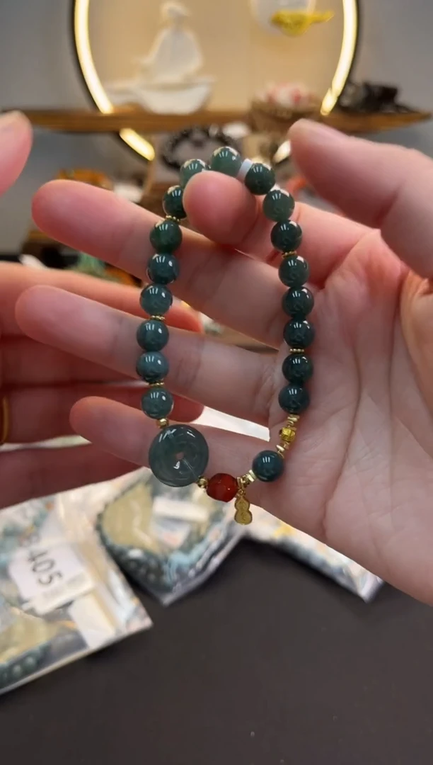 未镶嵌手链翡翠货号 1454