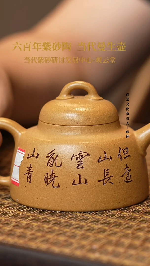 茶壶紫砂紫砂茶壶  黄金段