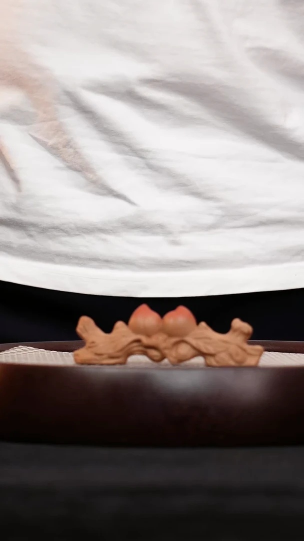 茶壶紫砂宜兴紫砂壶双桃