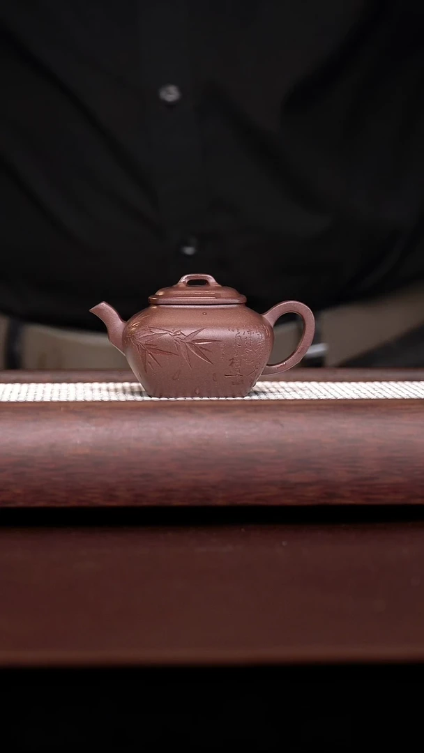 原矿手工天青鸣远四方150CC竹