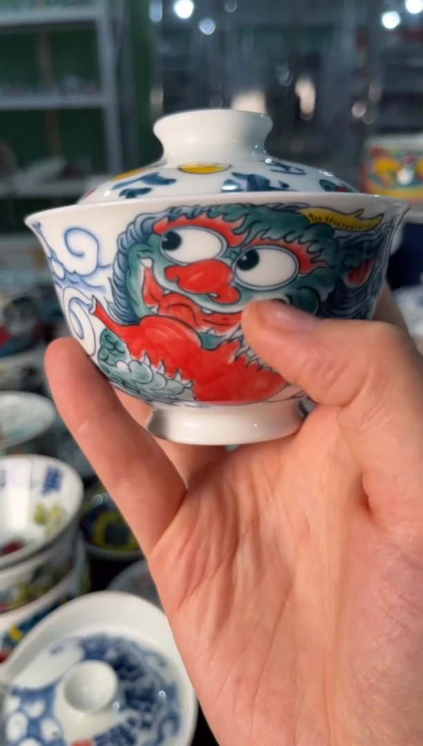 陶瓷昨明景德镇陶瓷：盖碗