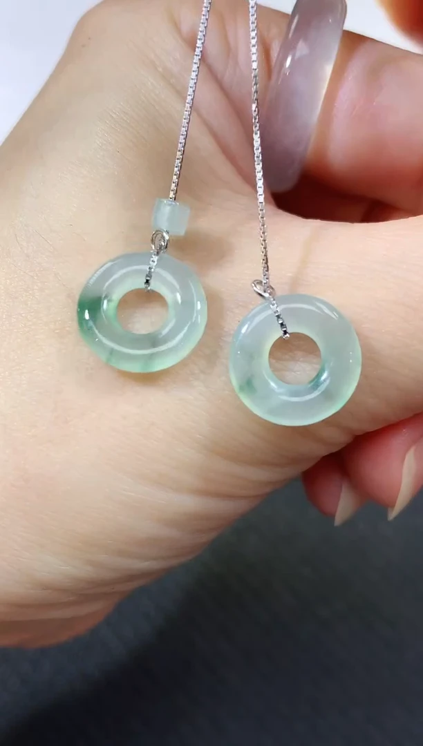 未镶嵌翡翠耳饰180买断不退不换|99