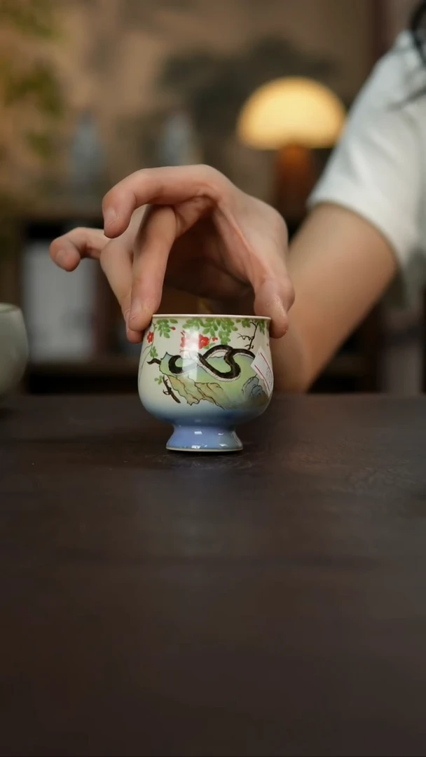 杯景德镇陶瓷杯碗柴烧多人