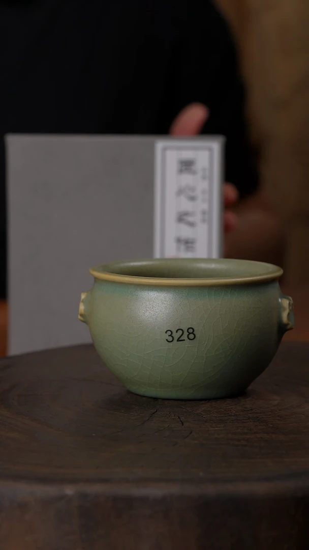 遇**L柴烧祥云缸杯#328