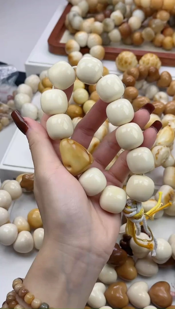 手串菩提根/象牙果象牙果桶珠20手持瑕疵不补
