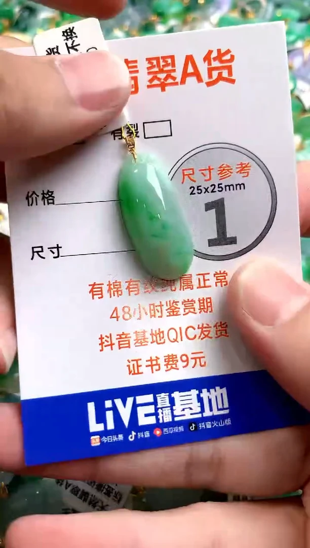 颈饰18K金镶嵌翡翠0600572111