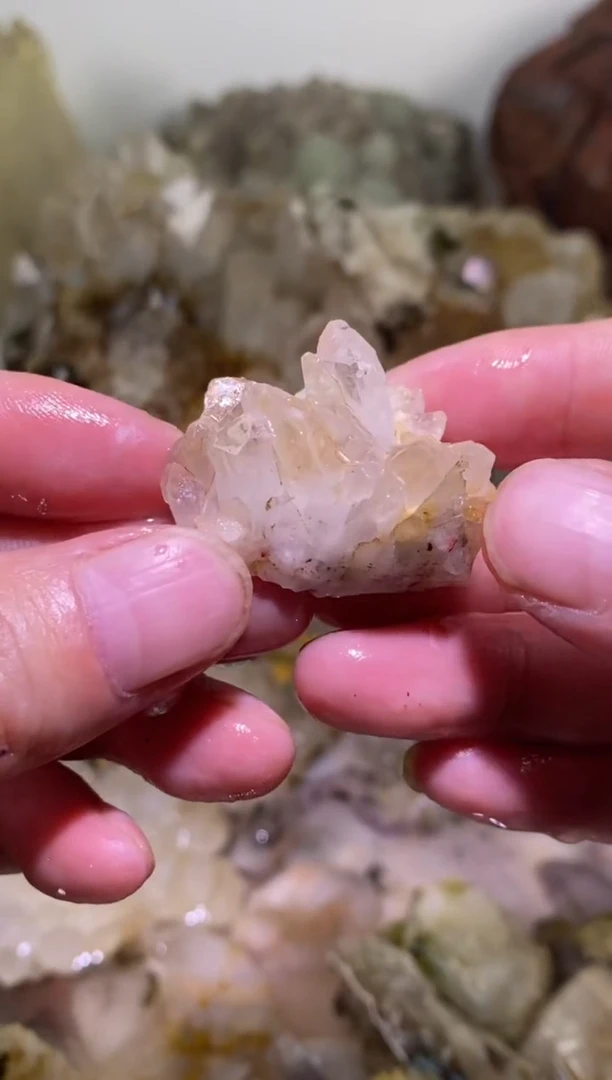 未镶嵌珠宝半成品水晶14号莫奈四川美姑超七花园水晶