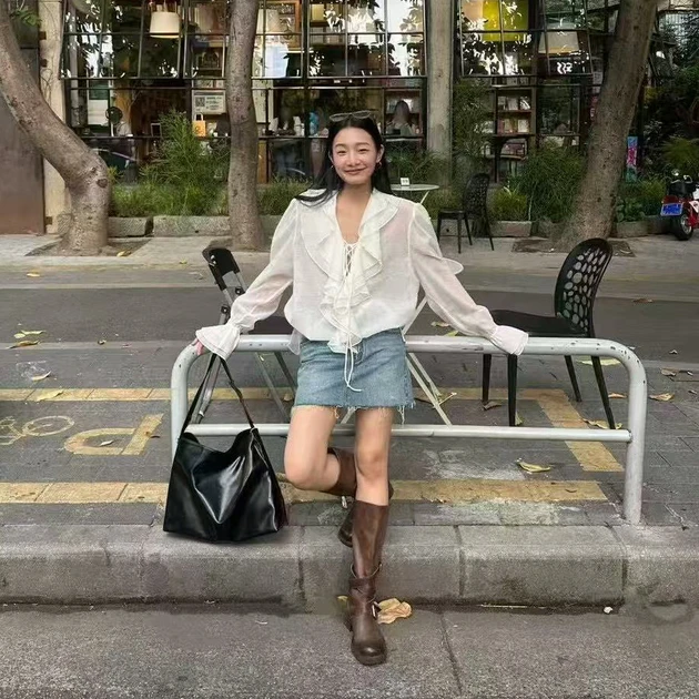 【清】逸语IN choose u笑笑家2025夏装韩系辣妹牛仔裙短裙女89697
