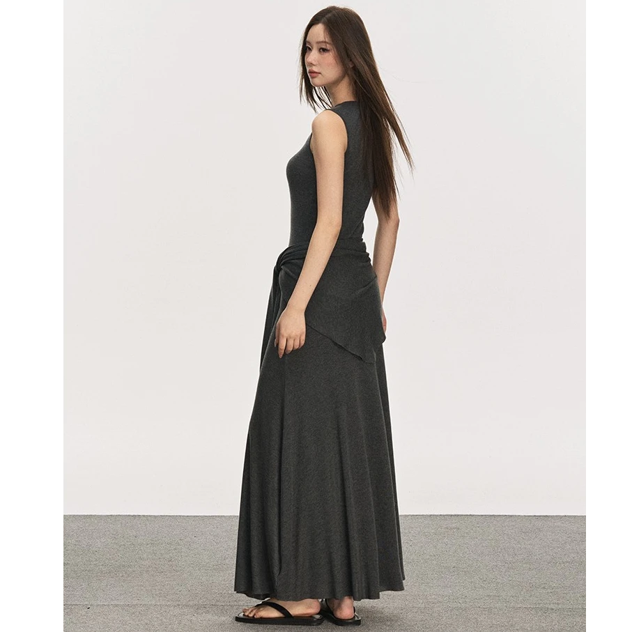 anna aneae无袖背心半裙三件套装女夏季2025设计感休闲简约衣服