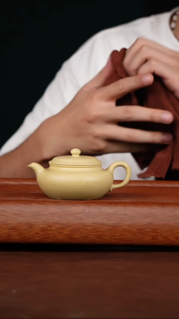 茶壶紫砂本绿仿古140cc