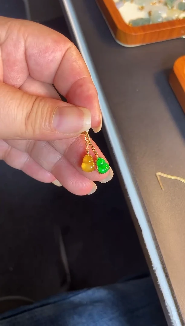 吊坠(不含链)银S925镶嵌翡翠1