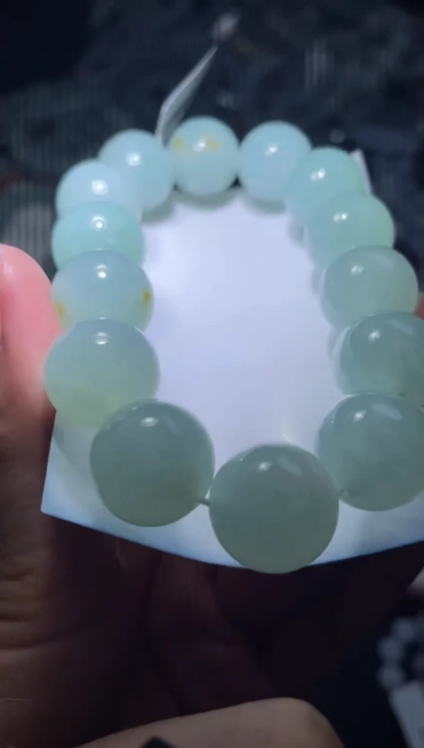 定制翡翠未镶嵌天然缅甸A货翡翠手串16