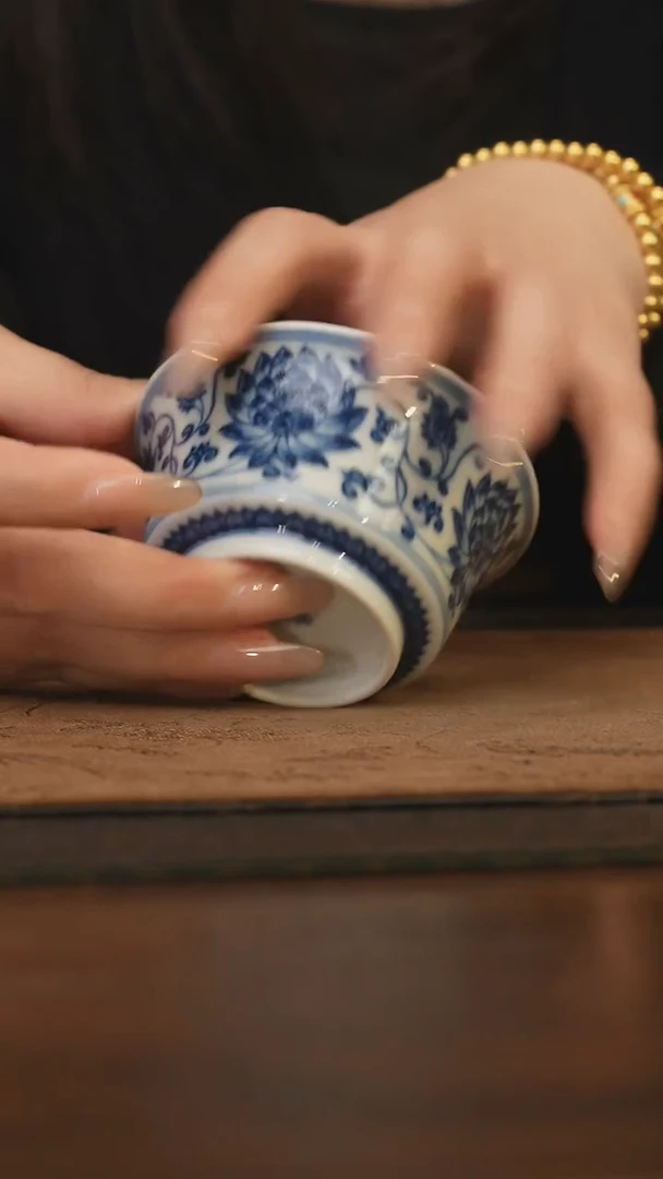 杯柴窑青花破价福利