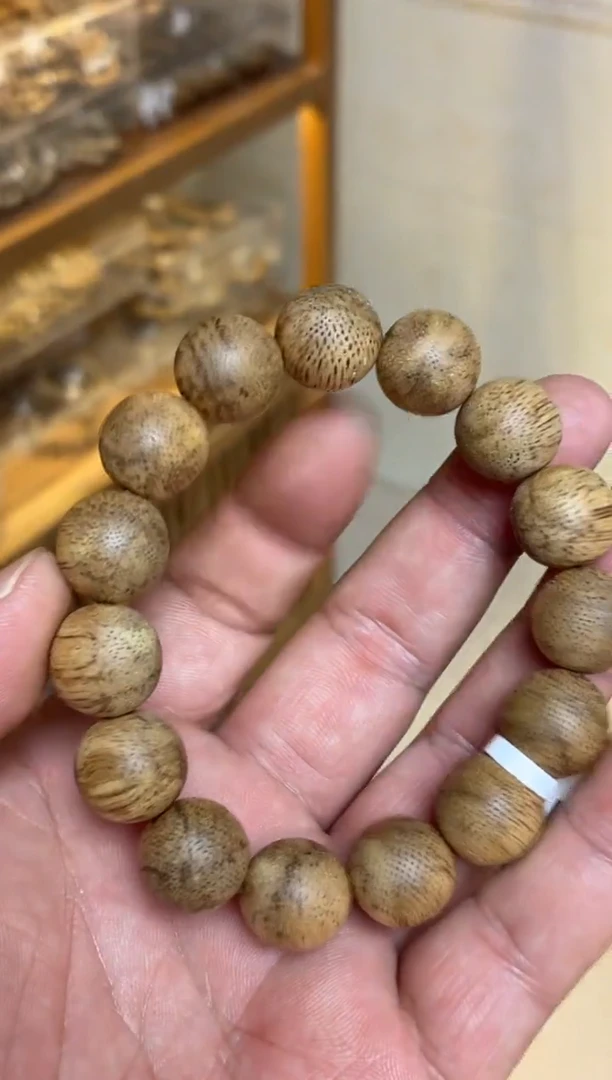 沉香手串 菩萨棋圆珠单圈1.5多样性发其一