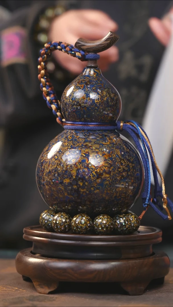 【闪购商品】YR142漆艺酒葫芦不包手串及旋转底座