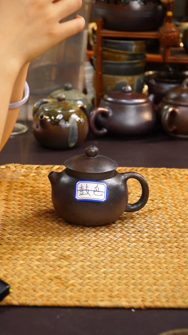 茶壶紫砂纯自然柴烧
