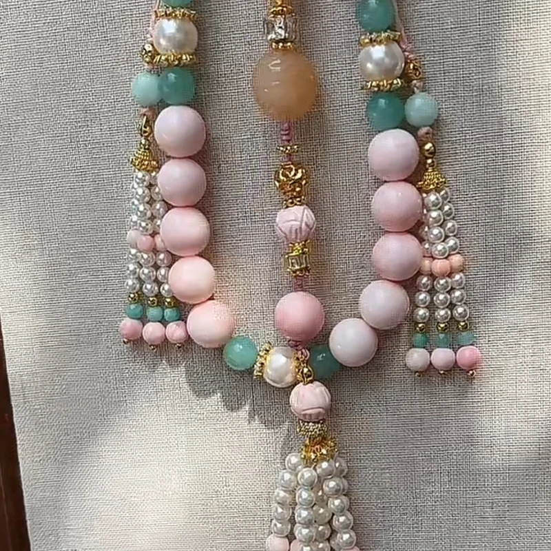 925银手链 招花花十八子手串手工设计古风新中式