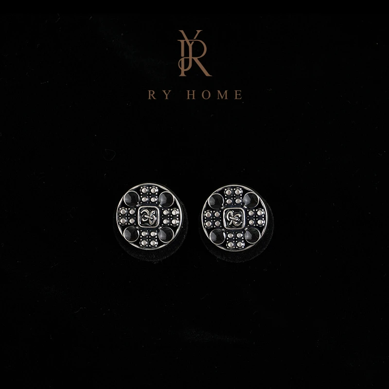 非金属硅胶耳饰 【容雨RYHOME】复古巴洛克风金属耳环253A1340