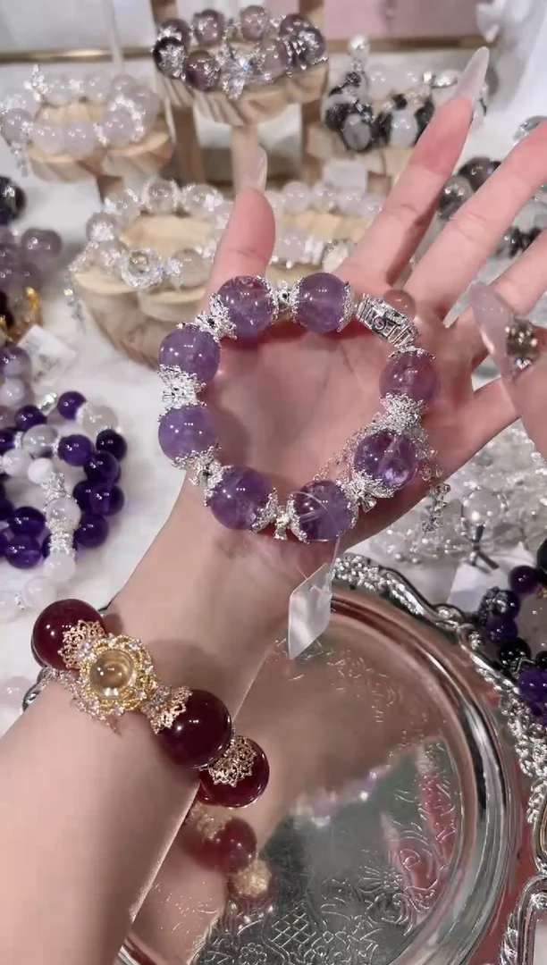 【闪购商品】水晶手链未镶嵌天然水晶默认微瑕 多样性发货发其一