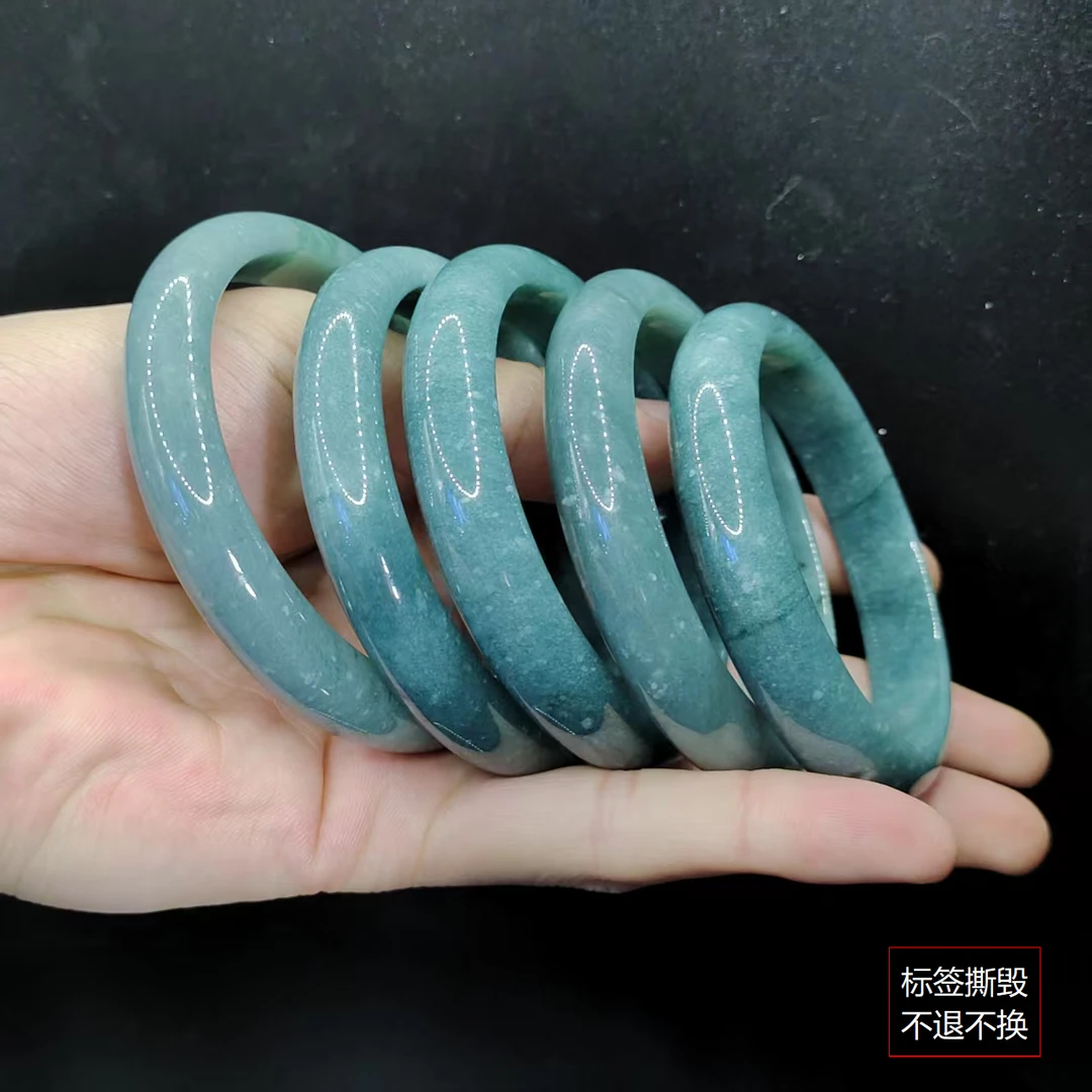 【老三珠宝】翡翠宽条手镯SY06【多样性发其一】圈口52-66mm
