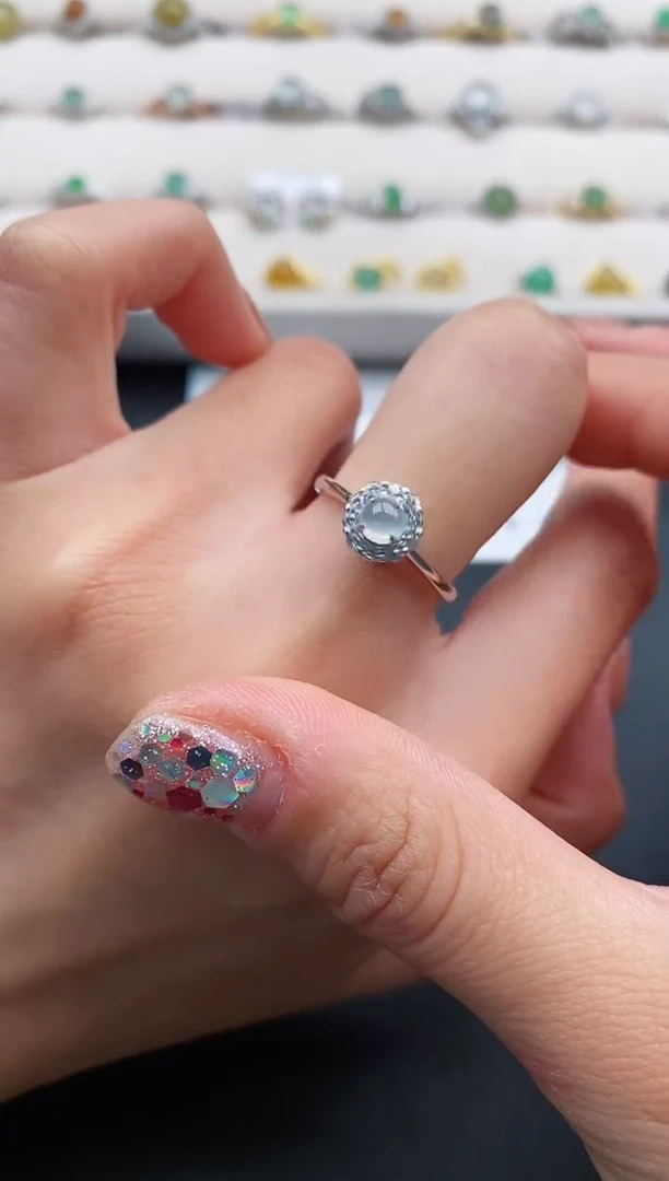 银S925镶嵌戒指翡翠1111111111+9