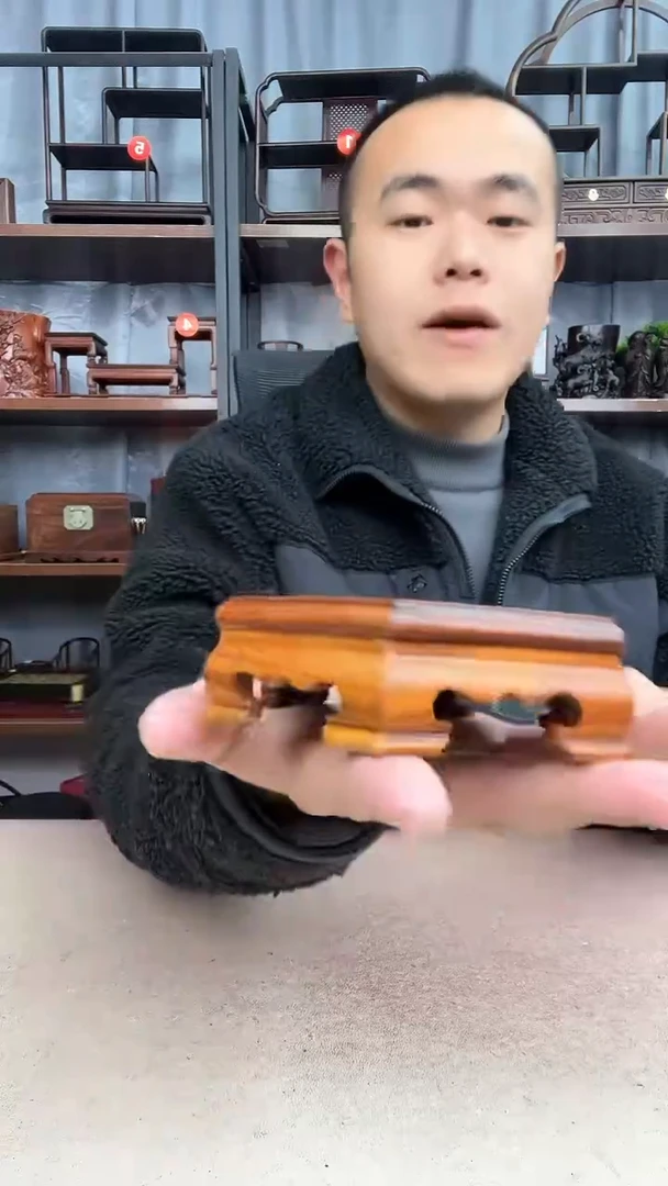 【闪购商品】乌木类端景台2814小李子红木工艺品