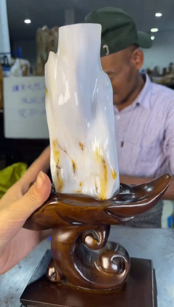 未镶嵌摆件硅化玉30