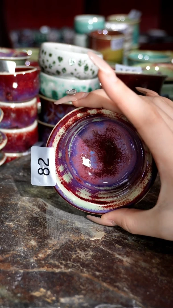 摆件精品窑变钧瓷茶器