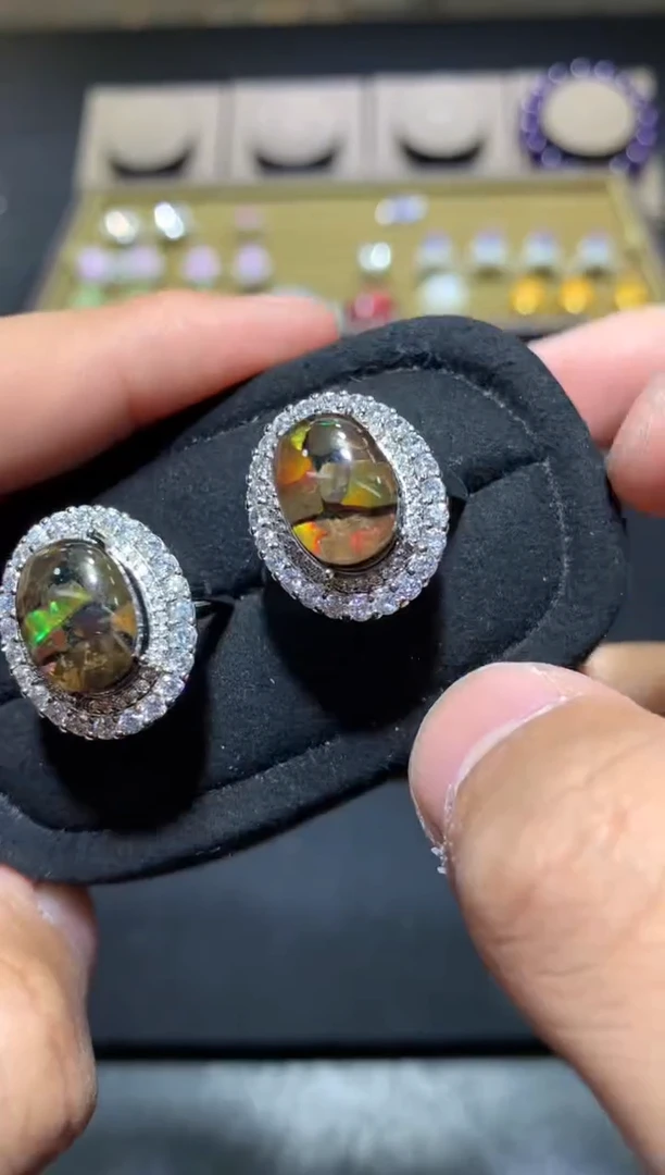 未镶嵌戒指水晶P117斑彩【多样性发其一】