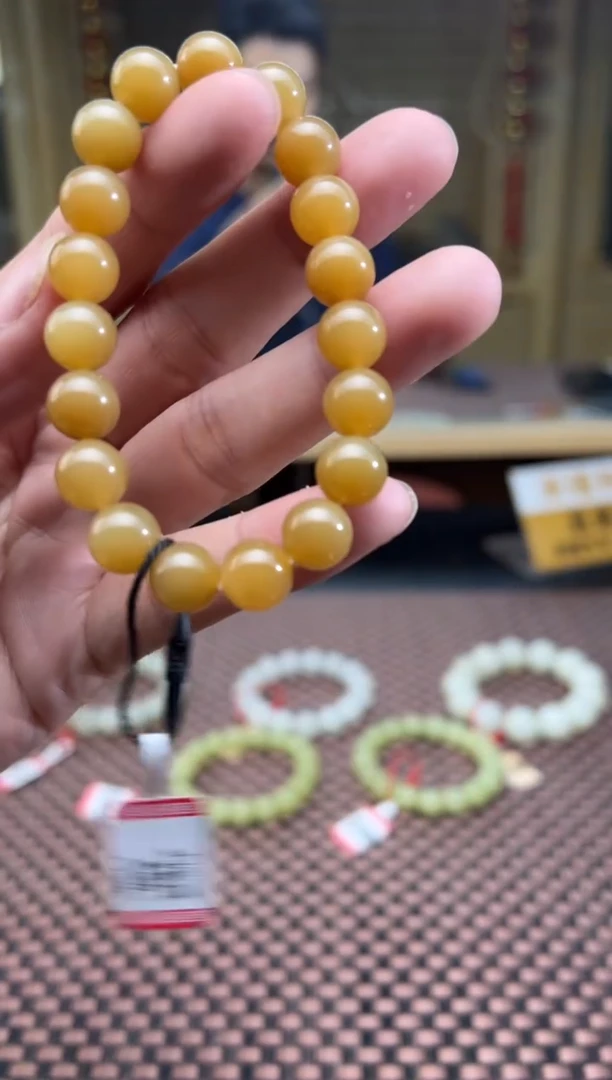 未镶嵌手串和田玉金山糖手串卡10