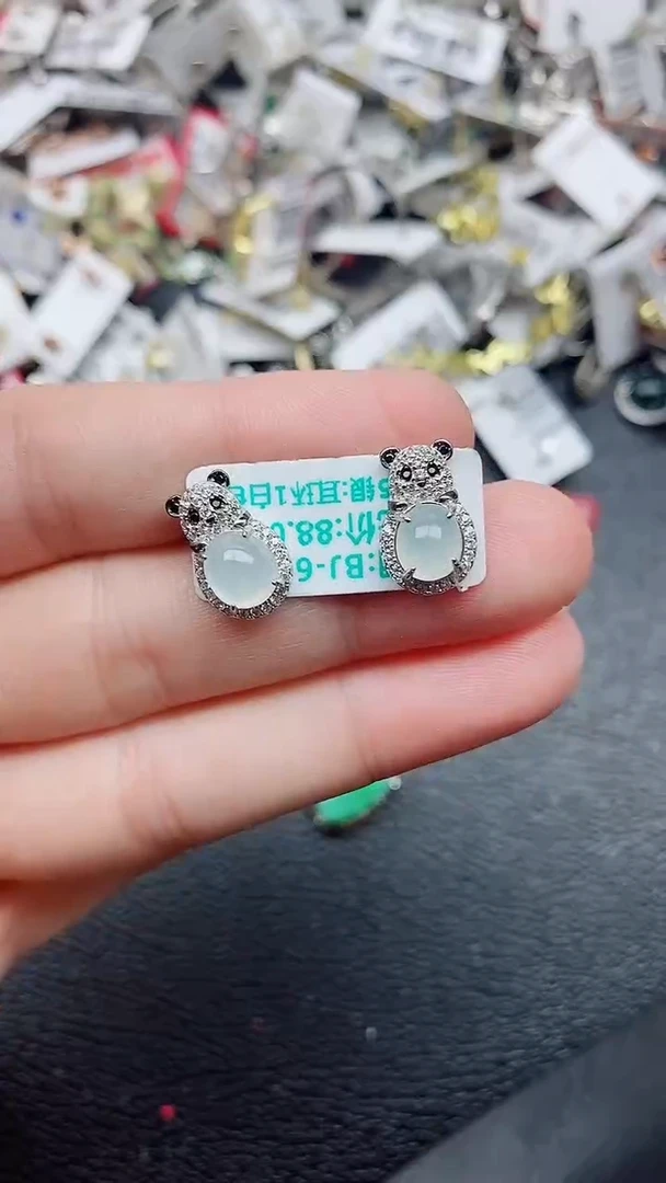 银S925镶嵌戒指翡翠1