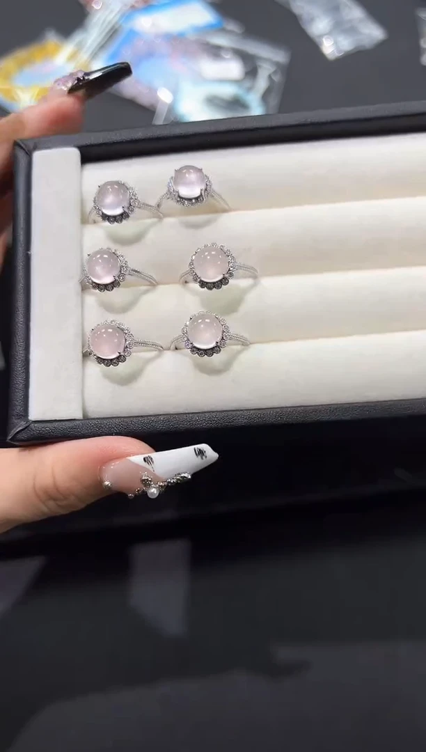 水晶戒指银S925镶嵌58d多样性发其一【1个】