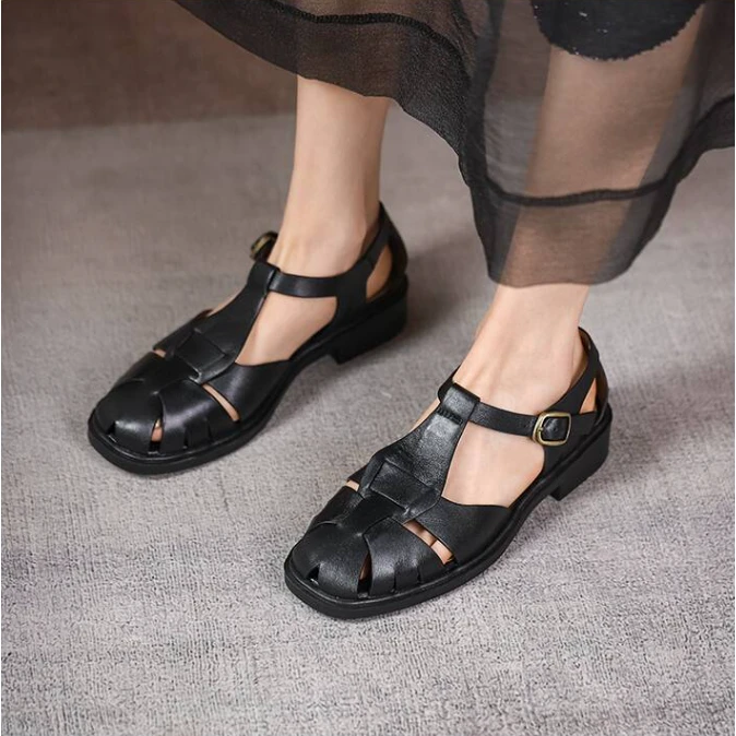 李大龙-牛皮3公分/夏季新款气质百搭时尚气质凉鞋207